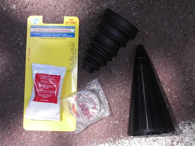 Kit soufflet de cardan avec cone